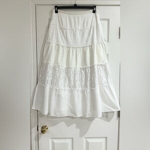 Sigrid Olsen Women's multi-layered skirt with different patterns Lined Size‎ 10